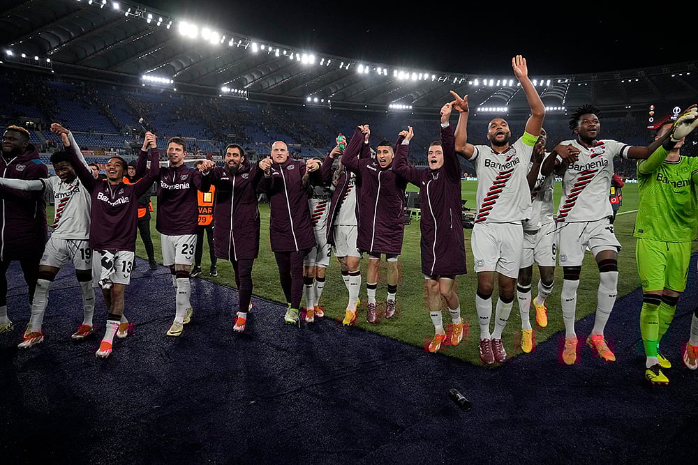 | Photo: AP/Andrew Medichini : UEFA Europa League Semi Final: Bayer Leverkusen vs AS Roma