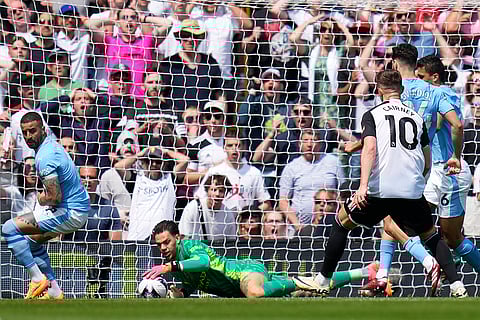 Man City's goalkeeper Ederson