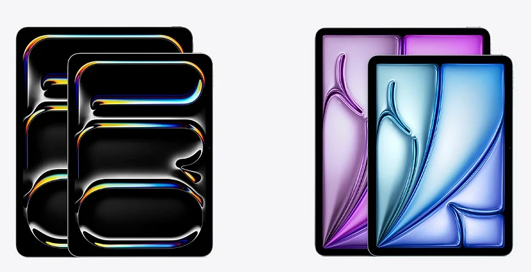 Newly launched iPad Pro (L) and iPad Air (R) - Apple