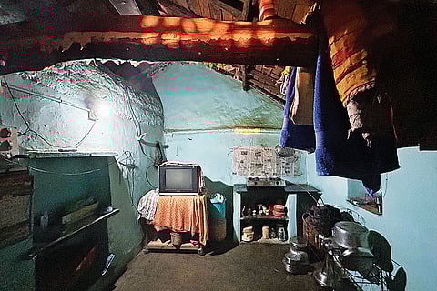 The one-room house in Karimnagar where Seenu’s brother and mother live