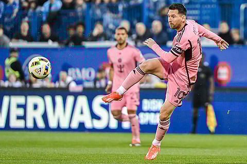 Messi in action against Montreal