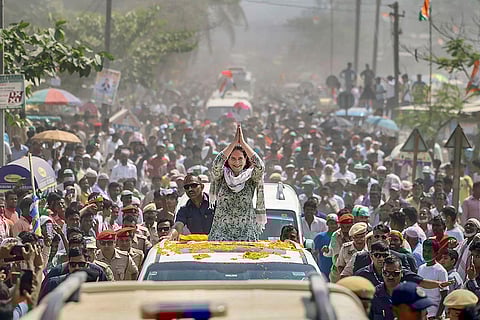 Priyanka Gandhi campaigns in Assam