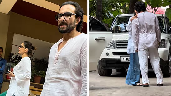Watch: Kareena Kapoor, Saif Ali Khan Share A Sweet Kiss Outside Their Mumbai Residence, Netizens React 