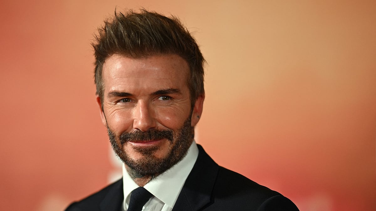 File photo of English football legend David Beckham.