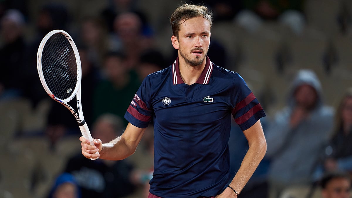 Daniil Medvedev cruised into the French Open second round on Monday