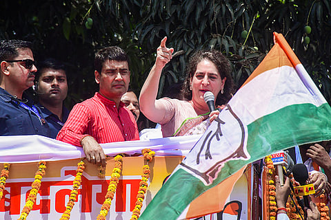 Priyanka Gandhi campaigns in Uttar Pradesh
