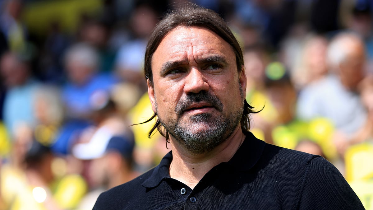 Daniel Farke spoke to the media after his side's 0-0 first-leg draw at Norwich.