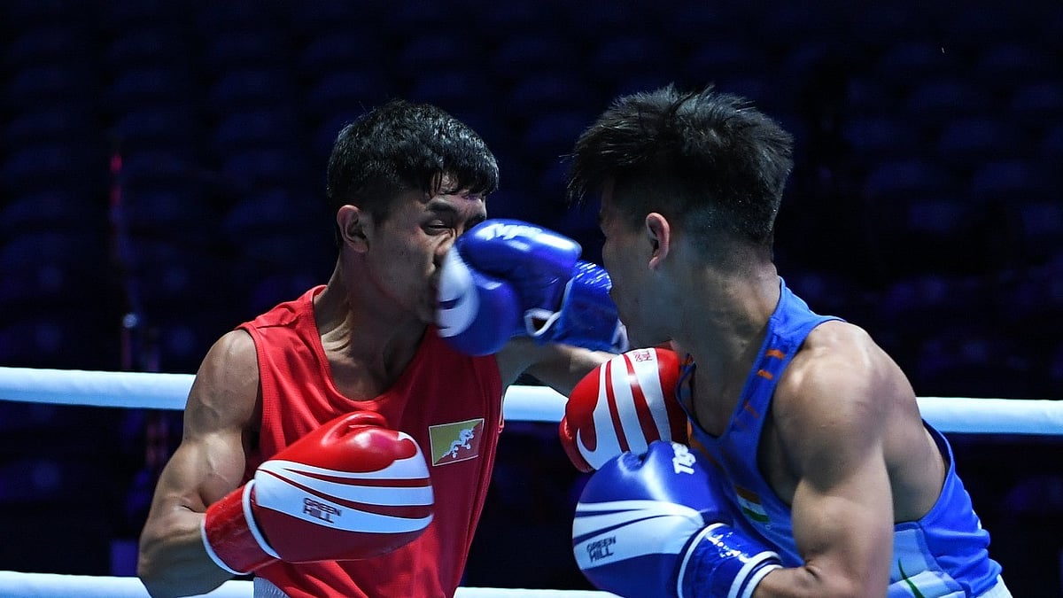 Mandengbam Jadumani Singh led India's charge with a convincing 5-0 win over Bhutan's Phuntsho Kinley. - Photo: X/ @ASBC_official