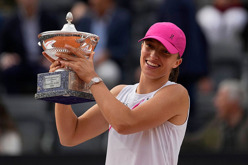 Photo: AP/Alessandra Tarantino : Iga Swiatek