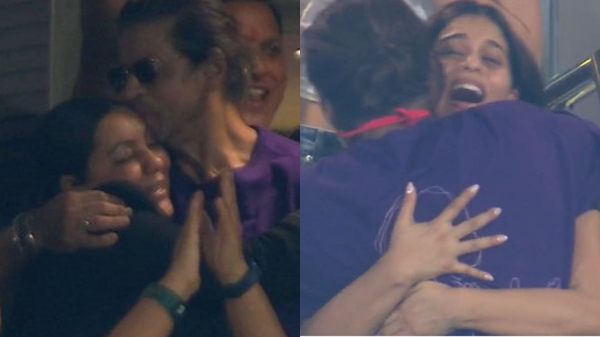 Instagram : Shah Rukh Khan with Gauri Khan and Suhana Khan at IPL Finals