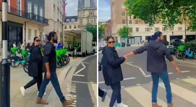 Watch: Katrina Kaif Stops Vicky Kaushal After Noticing They Are Being Filmed During London Stroll 