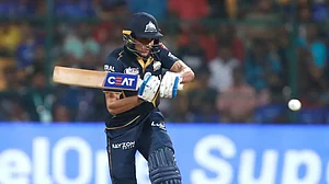 BCCI/IPL : Shubman Gill in action for Gujarat Titans during Indian Premier League 2024.