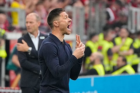Leverkusen's head coach Xabi Alonso