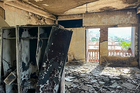 St Peter’s School in Impahl after clashes