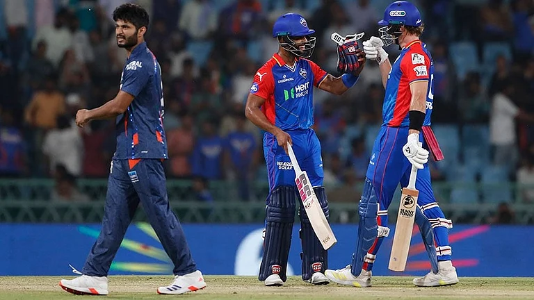 DC take on LSG in a must-win game for either team in IPL Playoff contention. - Photo: AP/Surjeet Yadav