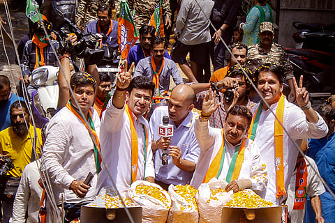 BJP road show in Delhi