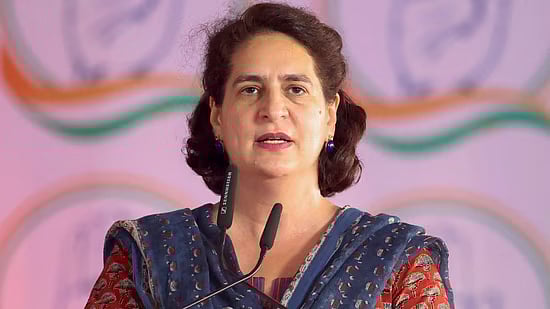 PTI : Congress leader Priyanka Gandhi |