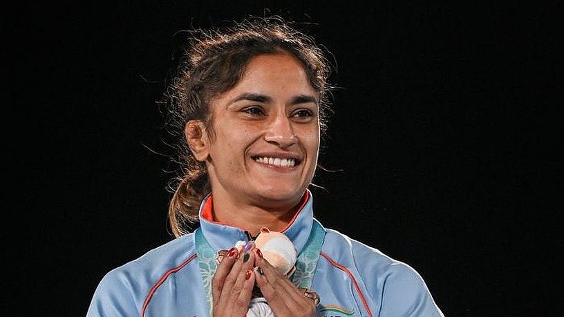X/Phogat_Vinesh : Indian wrestler Vinesh Phogat.