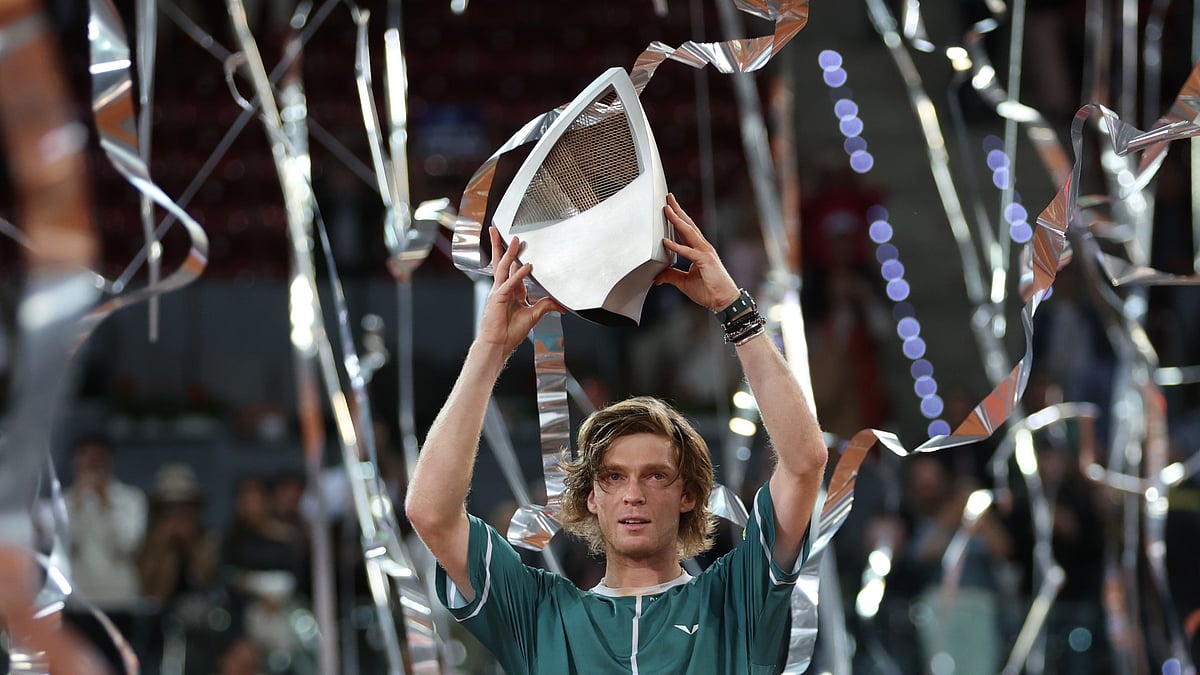 Madrid Open champion, Andrey Rublev.
