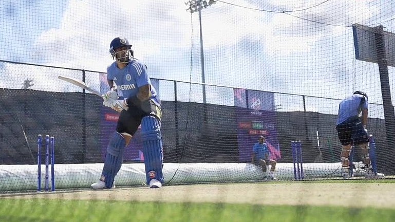 indian team practice session X @ICC