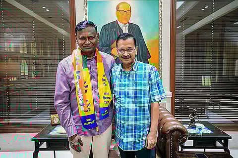 Arvind Kejriwal, Udit Raj meet