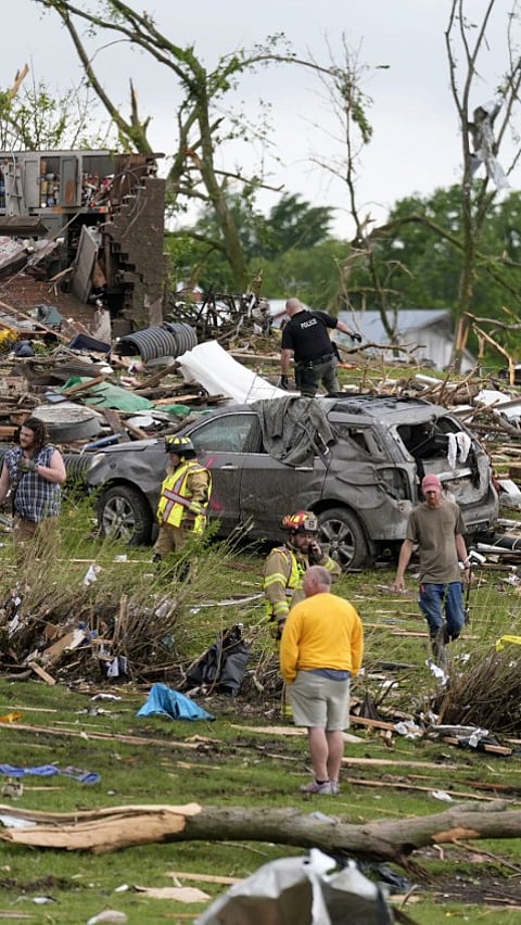 Community Navigating Through The Destruction