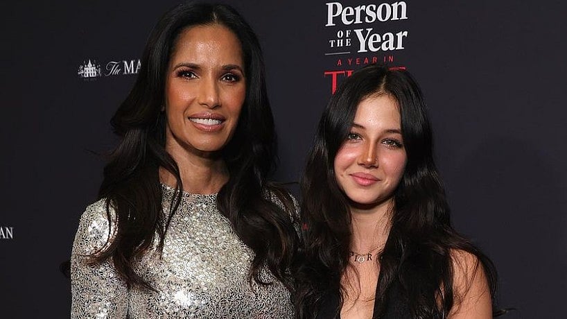 Instagram : Padma Lakshmi with Krishna