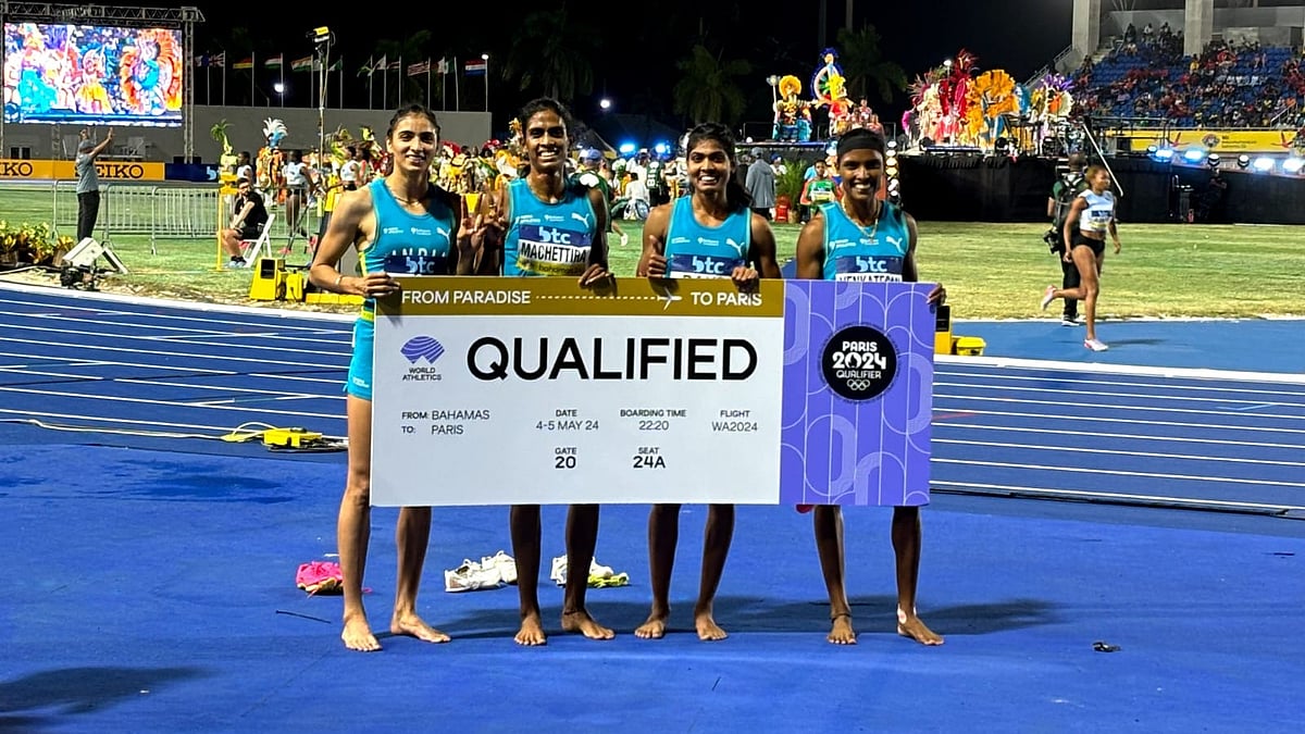 X/@Media_SAI :  Indian women's 4x400m relay Indian women's 4x400m relay team that qualified for the Paris Olympics