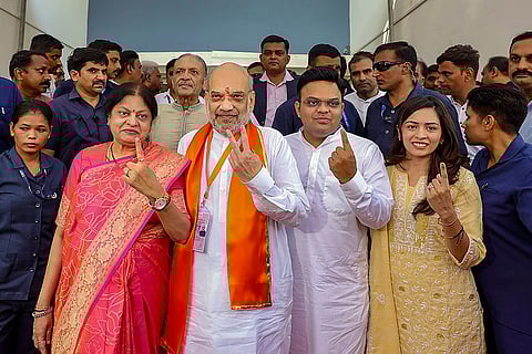Amit Shah votes for 3rd phase
