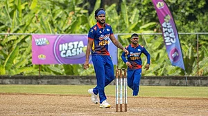 Photo: X/ @CricketNep : This is Nepal's last warm-up game before the group-stage matches of the ICC T20 World Cup 2024.