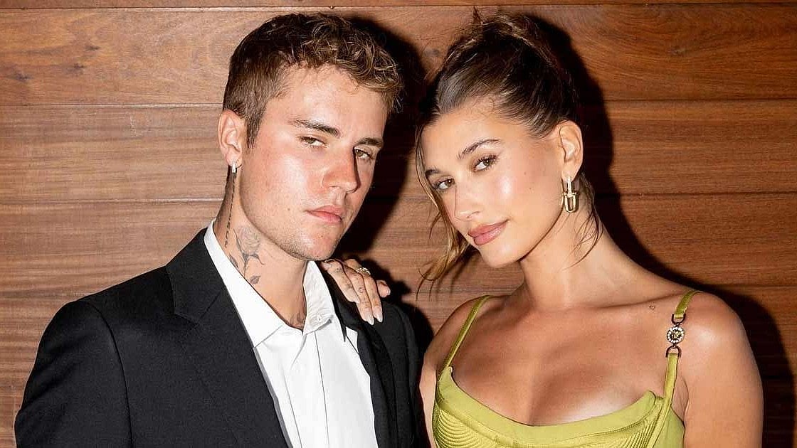 X : Justin Bieber and Hailey Bieber