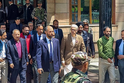 Omar Abdullah files nomination for LS polls