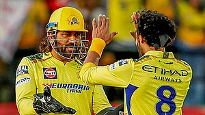 X/@ChennaiIPL : MS Dhoni with Ravindra Jadeja