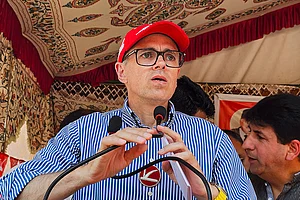 | Photo: PTI : National Conference vice-president Omar Abdullah |