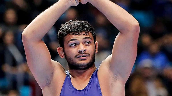 PTI : File photo of experienced Indian wrestler Deepak Punia.