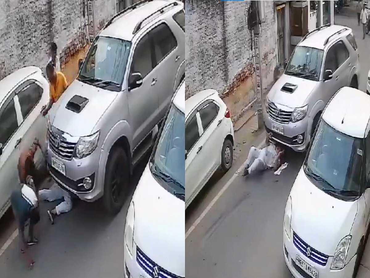 X : The 70-year-old was run over twice before being pulled out from under the car