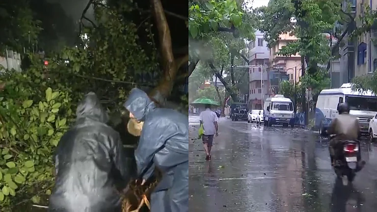 Aftermath of Cyclone Remal - Screen grab from video posted on X/ANI