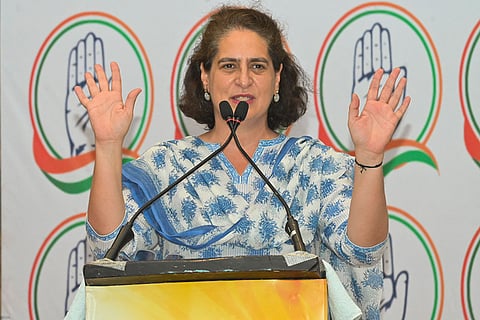 Priyanka Gandhi campaigns in Punjab