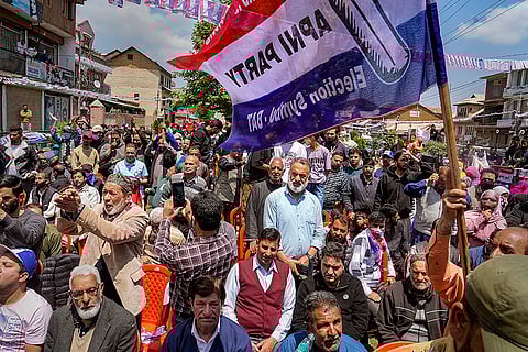 Altaf Bukhari's election rally