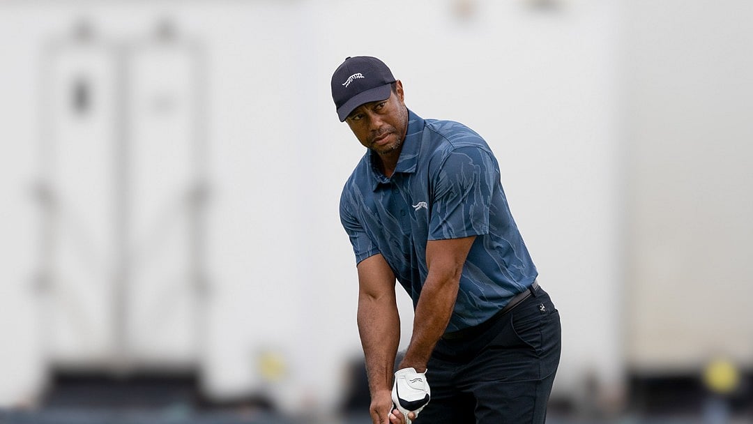 Tiger Woods during practice at Valhalla for the PGA Championship. - Photo: X/ @PGAChampionshi