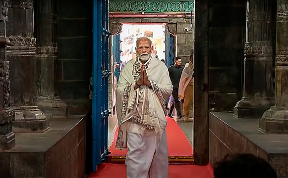 Lok Sabha Elections: PM Modi Begins 'Dhyan' At Kanyakumari Vivekananda Rock Memorial