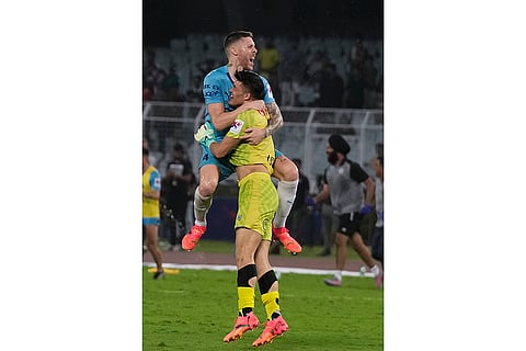 ISL final: Mumbai City FC players celebrate