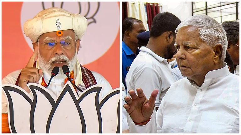 L: Prime Minister Narendra Modi | R: RJD chief Lalu Ydav - PTI photos