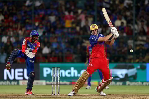 RCB's Cameron Green plays a shot