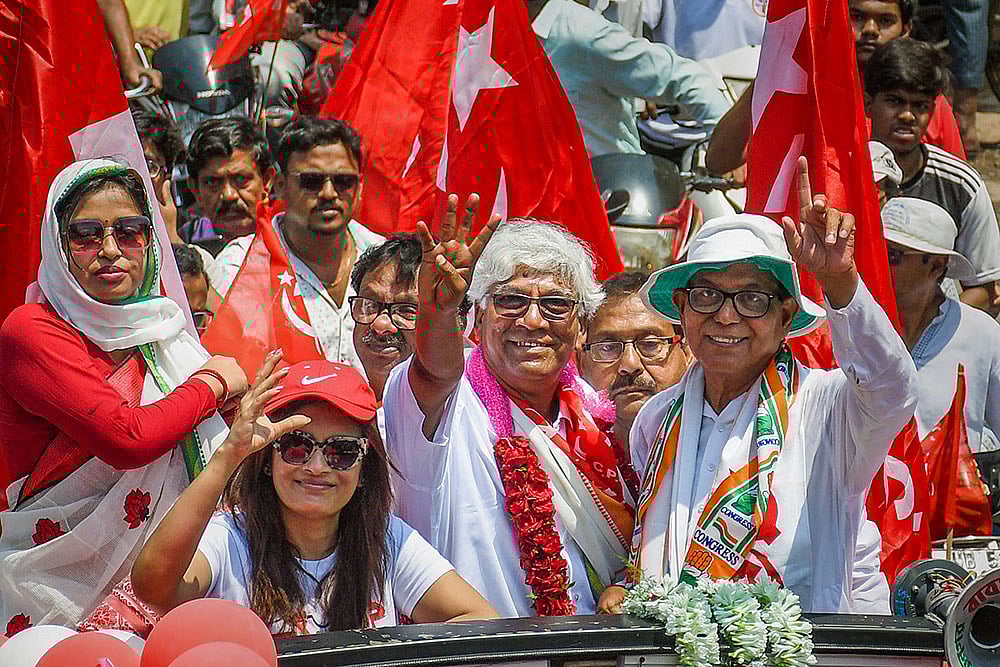 Photo: PTI : CPI(M) rally in West Bengal