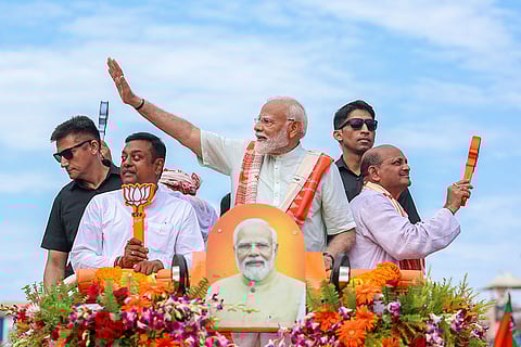 PM Modi campaigns in Odisha