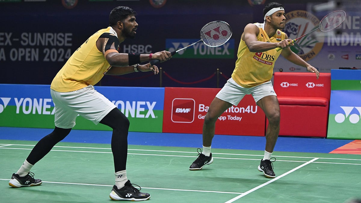 Indian men's doubles pairing of Satwik and Chirag. - Badminton Photo