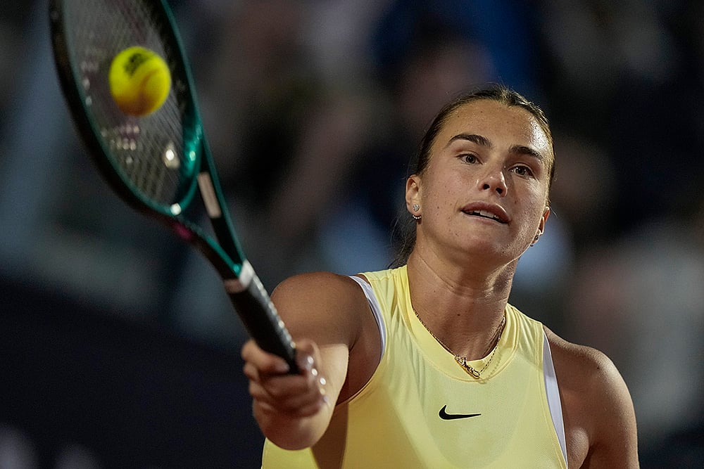 | Photo: AP/Andrew Medichini : Italian Open 2024: Aryna Sabalenka vs Danielle Collins