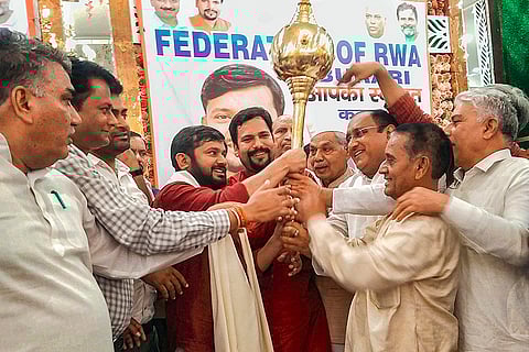 Kanhaiya Kumar meets AAP workers in Delhi