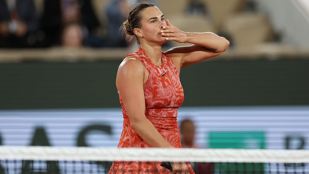 Aryna Sabalenka at the French Open.